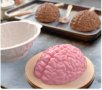 3D Огромна глава мозък силиконова форма молд за кекс желе шоколад торта гипс, снимка 6