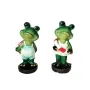 5722 Мини декорация за градина статуетка Жаба с летни дрехи, 12см, снимка 4