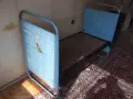 Легло старо метално с декорация детско от соца, снимка 2