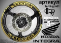 Honda Integra кантове и надписи за джанти, снимка 4