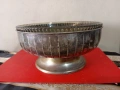 Посребрена купа,фруктиера арт деко , снимка 1