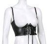 Кожен харнес корсет колан с връзки и презрамки р-р M/L, снимка 3