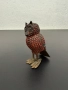 Винтидж месингов бухал / птица с корали. №7724, снимка 1