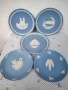 5 винтидж коледни чинии Wedgwood Jasperware, снимка 1