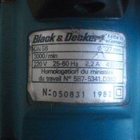 Оригинален-Black Decker DN56-W.Germany-Малък Ръчен Немски Циркуляр-ф130мм-450Вата-Отличен-Блек Декер, снимка 14 - Други инструменти - 37437656