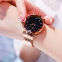 Уникален нов дамски часовник с магнитно закопчаване, снимка 7 - Дамски - 36746601