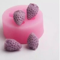 3d 4 малки ягоди ягода ягодки силиконов молд форма калъп за декорация торта фондан шоколад гипс, снимка 4 - Форми - 28282463