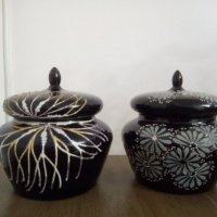 Две красиви стъклени купи , снимка 2 - Декорация за дома - 29878585