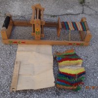 Ретро играчка - дървен детски тъкачен стан., снимка 4 - Антикварни и старинни предмети - 34202517