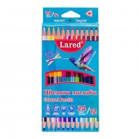 1598 Триъгълни цветни моливи за рисуване ДУО 12/24 цвята, снимка 2 - Други - 29502183