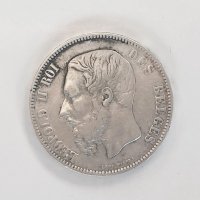 5 франка Белгия, Леополд II, различни години, снимка 2 - Нумизматика и бонистика - 42558055
