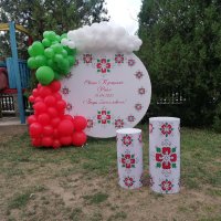 Свето Кръщение с шевица арка, балони, украса за град Варна, снимка 2 - Декорация - 42229314
