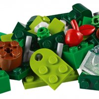 НОВО Lego Classic - Творчески зелени тухлички (11007), снимка 3 - Конструктори - 39496613