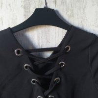 Перфектно блузка с капси връзки, снимка 3 - Блузи с дълъг ръкав и пуловери - 42510179