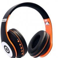 Слушалки Безжични Блутут Digital One SP01160 JBL T8 Черно-Оранжеви Wireless Bluetooth Headphones, снимка 1 - Слушалки, hands-free - 31243118