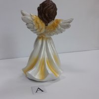 Ангел седефено бяло с жълто , модел А, снимка 6 - Статуетки - 37925563