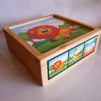 Дървена кутийка с рисунка на лъвче лъв за децата, снимка 2 - Други - 34327654