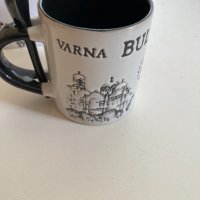 Керамична чаша с лъжичка - Varna Bulgaria, снимка 3 - Чаши - 44480562
