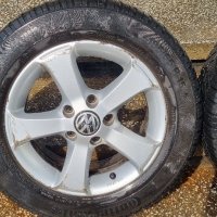 Лети джанти 5x112 vw audi R15 continental 195/65r15, снимка 4 - Гуми и джанти - 36845299