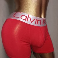  CALVIN KLEIN XL Червен боксер с лого, снимка 5 - Бельо - 38666733