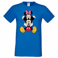 Мъжка тениска Mickey & Minnie 3 Подарък,Изненада,Рожден ден, снимка 2 - Тениски - 36575481