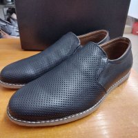 Мъжки обувки естествена кожа м. 202 черни , снимка 1 - Ежедневни обувки - 40852767