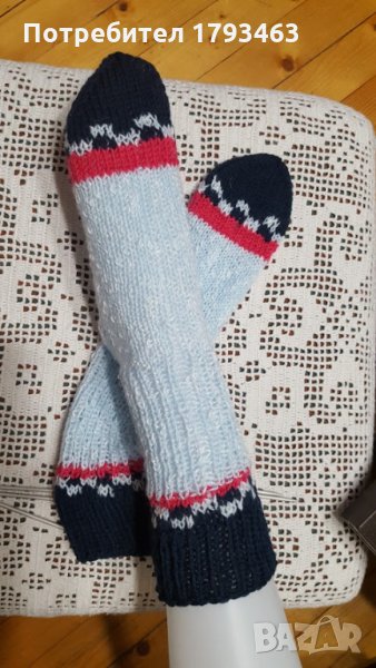 Ръчно плетени чорапи , снимка 1