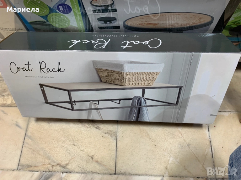 Полица с 4 закачалки / Малка закачалка с 4 куки и рафт, снимка 1