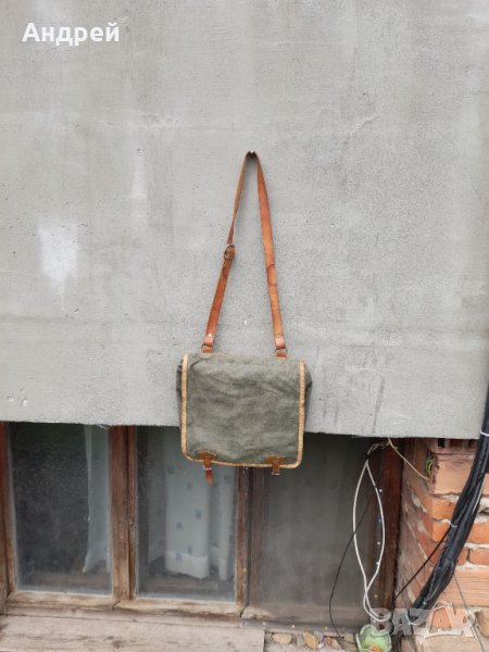 Стара брезентова чанта #12, снимка 1