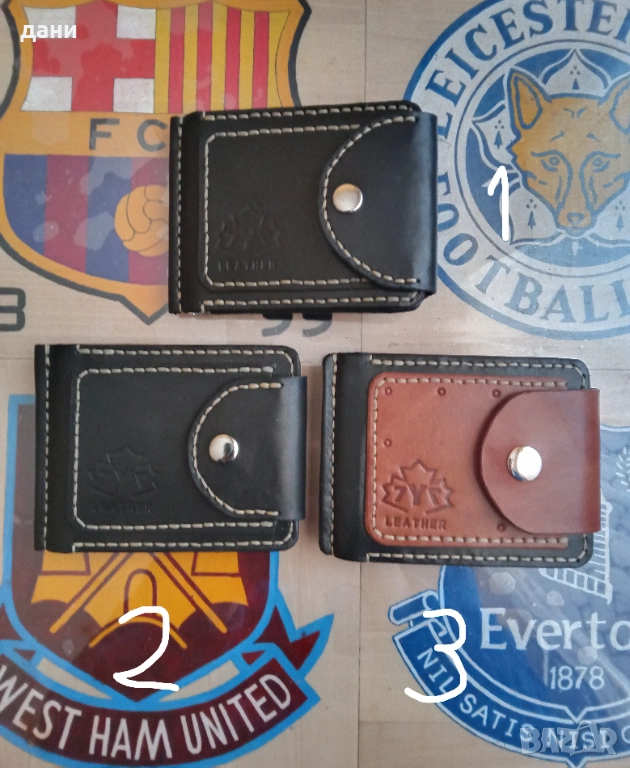 Clip wallet -  портфейл от естествена кожа , снимка 1