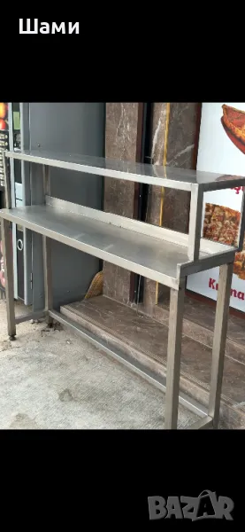  Kухненско обурудване Инокс стелажи много запазени като нови, снимка 1