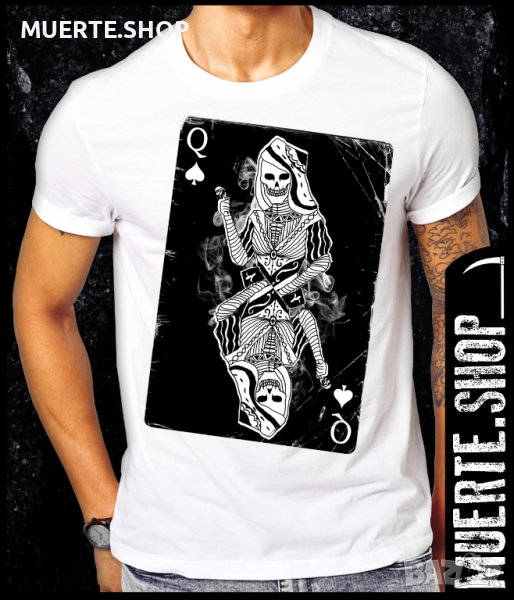 Тениска с щампа QUEEN OF SPADES, снимка 1