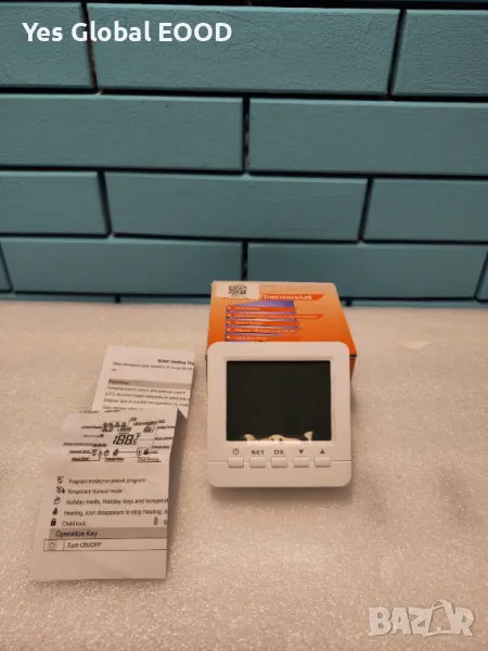 Електронен термостат, 5A Програмен термостат с LCD дисплей, снимка 1