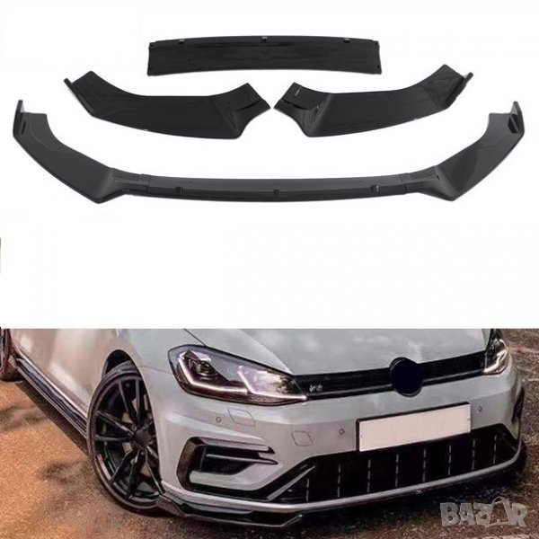 Лип Дифузьор Спойлер Престилка Volkswagen For VW Golf MK7 MK7.5 GTI R ...