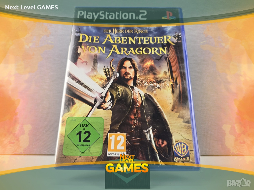 Игра за PlayStation 2 - Lord of the Rings Aragorn's Quest - без книжка PS2 - 20 лв, снимка 1
