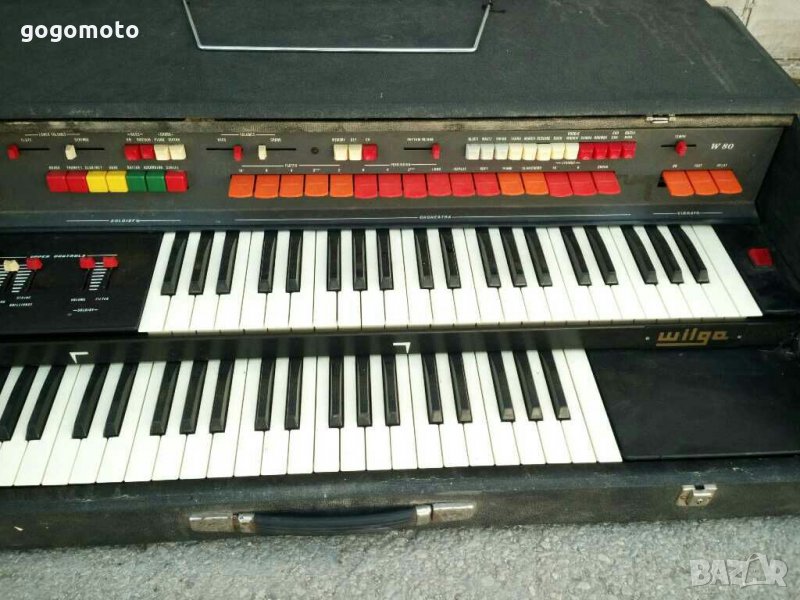 клавир, орган, пиано стар, ретро, винтидж професионален електронен синтезатор орган WILGA, ел. орган, снимка 1