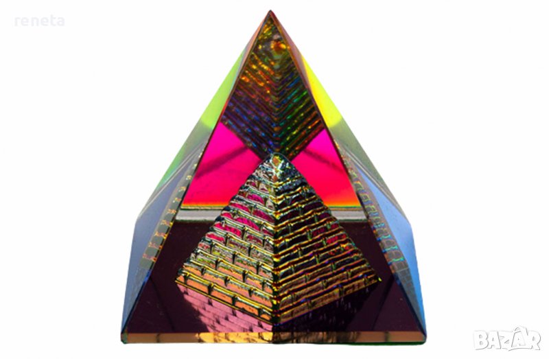 Пирамида, Стъклена, 4 См, снимка 1