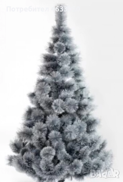 Изкуствено борче/елха със заскрежени иглички, снимка 1