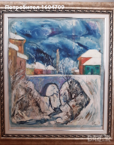 Стара картина Тодор Калпакчиев, снимка 1