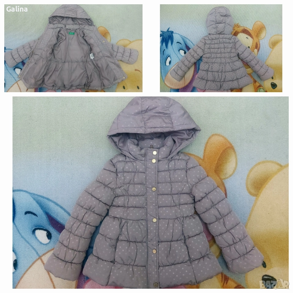 ново зимно яке Beneton 5-6г., снимка 1