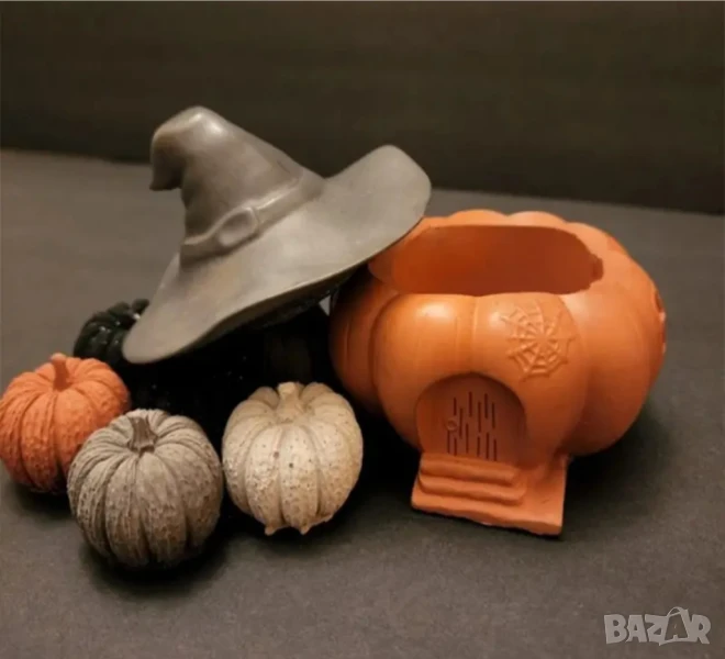 Молд бурканче тиква с шапка Хелоуин , снимка 1