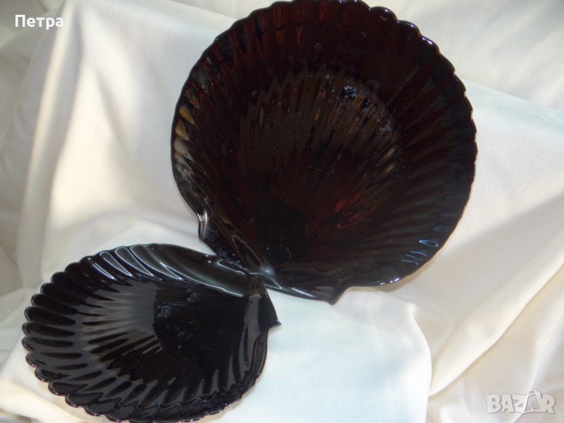 Стъклени плата черни, снимка 1