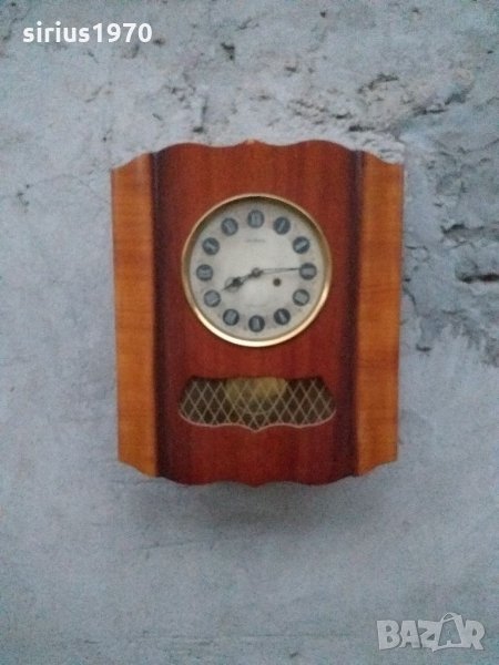 Стенен часовник янтар книга работещ, снимка 1