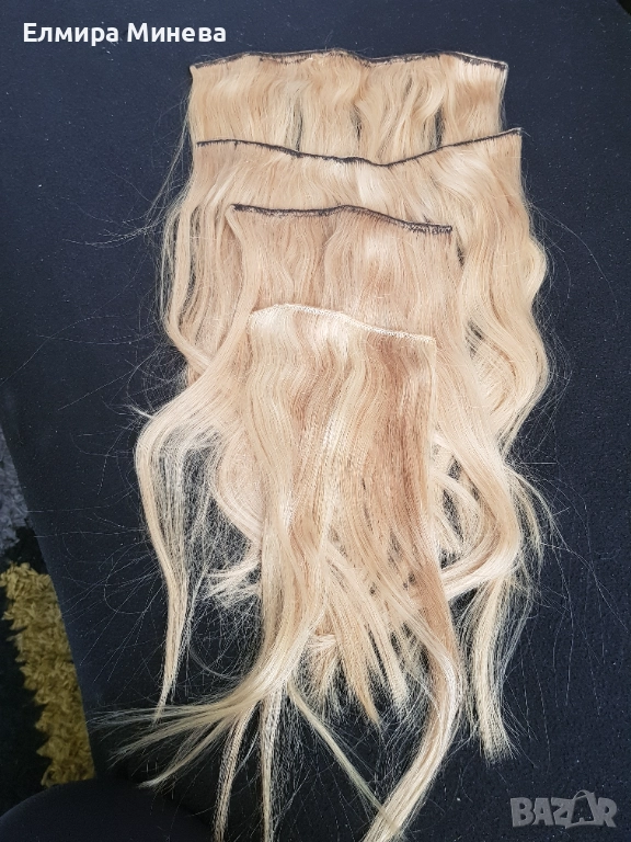 Естествена,руса коса на треси, снимка 1