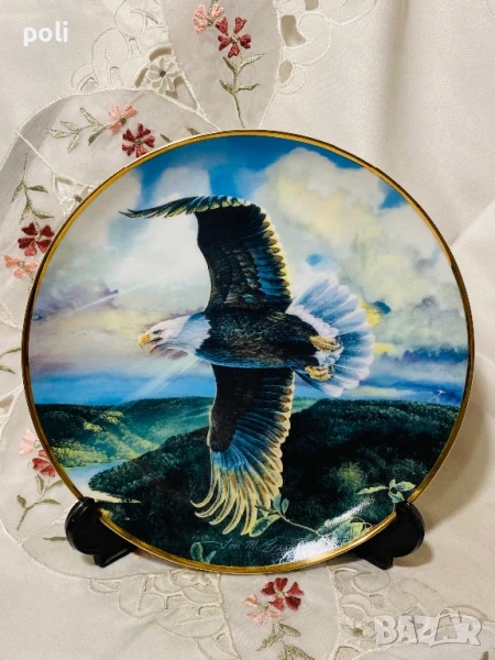 порцеланова чиния за стена , снимка 1