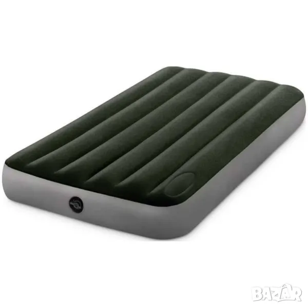 Надуваем матрак Intex Downy AirBed, Вградена помпа, 99x191x25 см, снимка 1