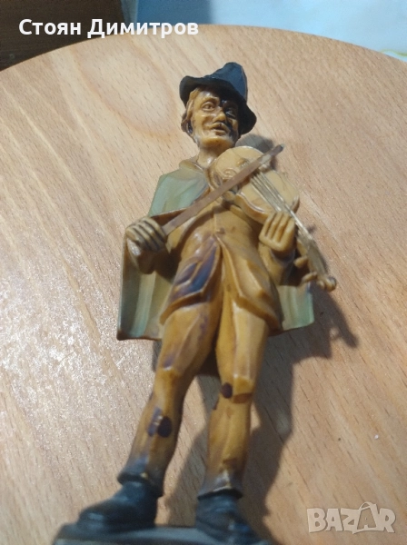 Италиански цигулар, красива изработка ръчна работа 15см височина , снимка 1