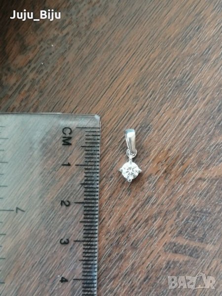 Нова сребърна висулка с камък цирконий, снимка 1