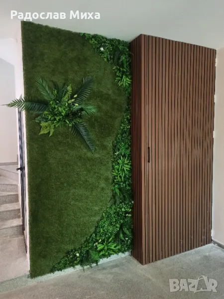 монтаж на 3D панели,ламинат,трева и др.на стена, снимка 1