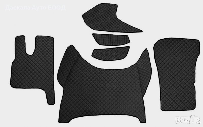 Кожени стелки за пода вратите и таблото на ДАФ DAF XF 2021г. + , 5 цвята, снимка 1